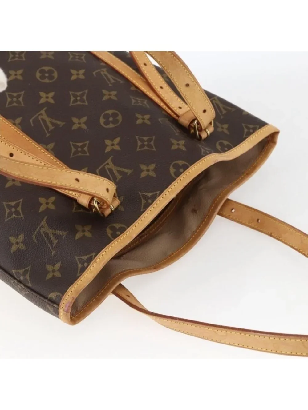 Authentic LOUIS VUITTON Monogram Bucket GM Shoulder Bag M42236 LV